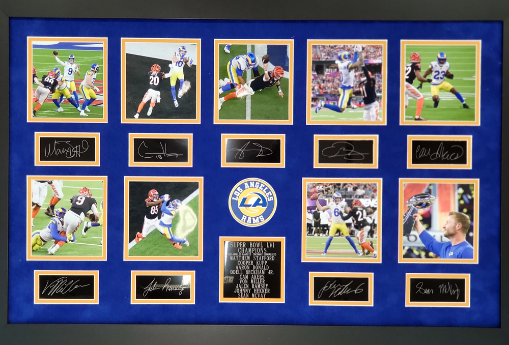 Lot Detail Rare Los Angeles Rams Super Bowl LVI Champions Museum