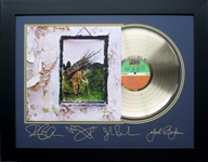 Led Zeppelin Untitled IV Album Cover and Gold Record Museum Framed Collage - Plate Signed (Vault_BA)