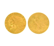 1911 $5.00 U.S. Indian Head Gold Coin (DF)