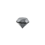 0.59 Carat Black Diamond Gemstone