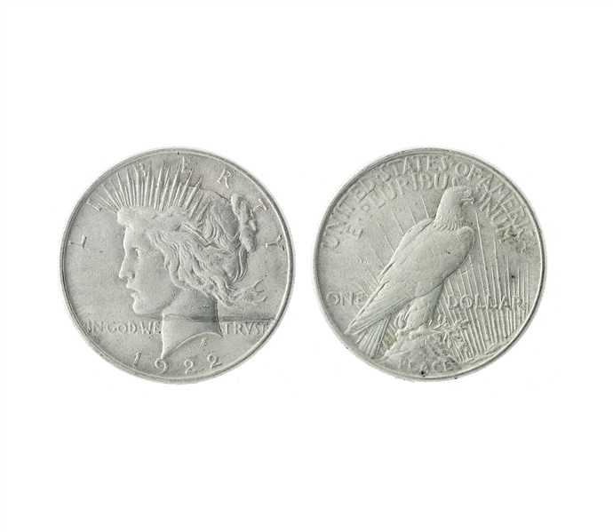 1922 U.S. Peace Silver Dollar Coin