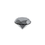0.86 Carat Black Diamond Gemstone