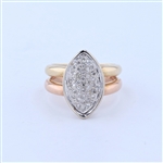 14KT Yellow Gold Diamond Ring -PNR-