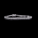 High Quality 2.02 Carat Diamond Tennis Bracelet in Gorgeous 18KT White Gold Setting! Brand New Custom Laid Hand Selected Diamonds! (VGN A-32)