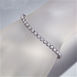 7.00CT Round Brilliant Cut Diamond Bracelet in 14KT White Gold Custom Hand Laid Setting! (VGN A-43)