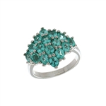 Blue Topaz Gemstones 925 Sterling Silver Size 7 Ring 