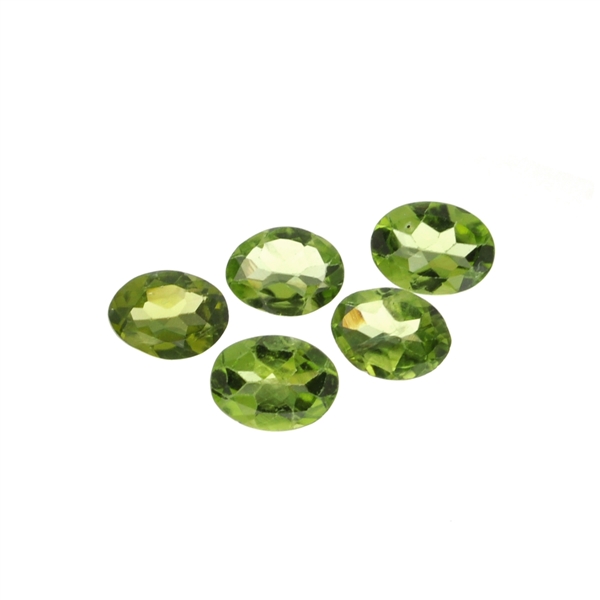 5.15CT Oval Cut Green Peridot Parcel