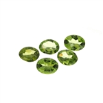 5.15CT Oval Cut Green Peridot Parcel