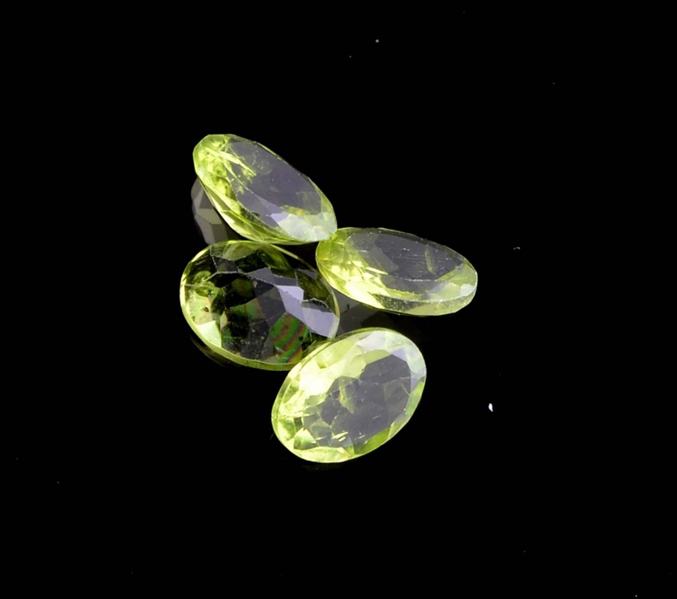 5.23CT Oval Cut Green Peridot Parcel