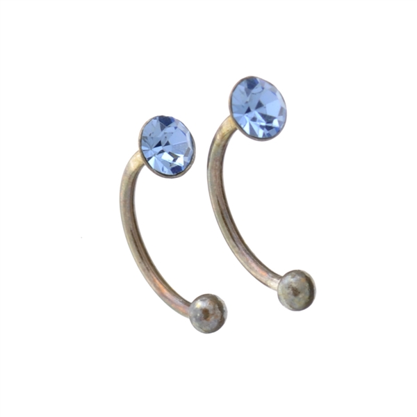 Sterling Silver Blue Topaz Earrings