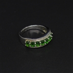 Chrome Diopside 925 Sterling Silver Size 7 Ring 