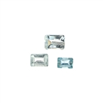 2.79CT Rectangular Step Cut Natural Aquamarine Parcel