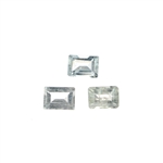 2.79CT Rectangular Step Cut Natural Aquamarine Parcel