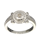 Designer Sebastian, White Sapphire And Sterling Silver Ring