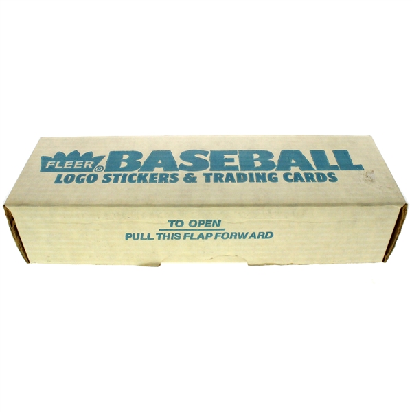 1987 Fleer Baseball Logo Stickers And Trading Cards Complete Box Set