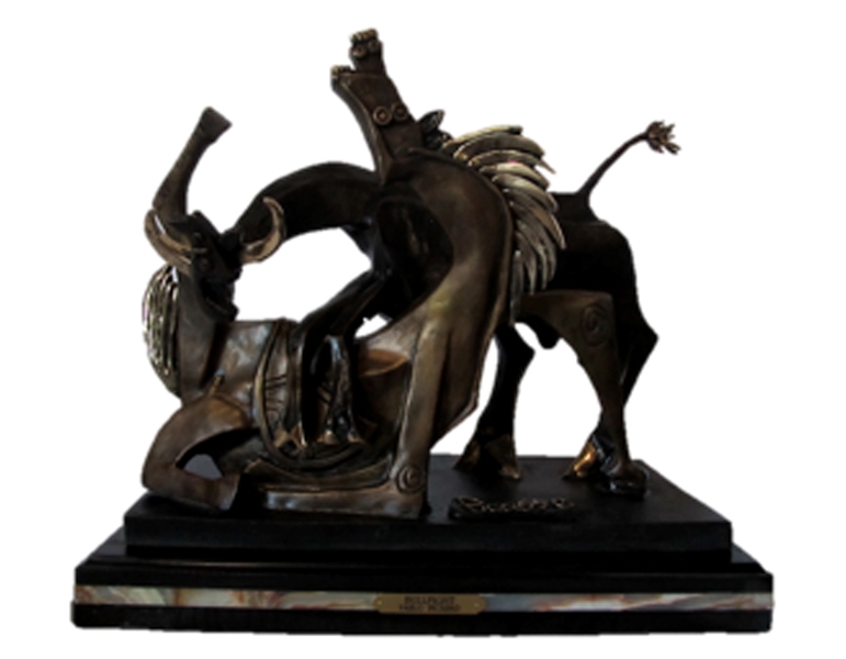 Bronze Picasso "Bullfight" Rendition 19" H x 22" L x 11" W (Vault_AS)