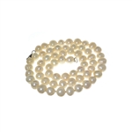 18 Pearl Strand with Sterling Silver Clasp Necklace