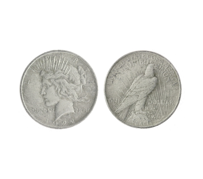 1922 U.S. Peace Silver Dollar Coin