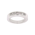 1.05CT White Sapphire Sterling Silver Ring -TNR-