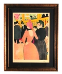 Henri de Toulouse-Lautrec Plate Signed Limited Edition Framed Art Litho 36H x 29W