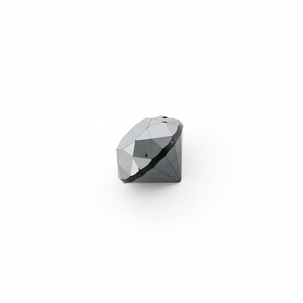 0.67CT Round Cut Black Diamond Gemstone