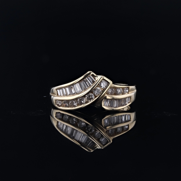 14KT Yellow Gold Diamond Ring -PNR-