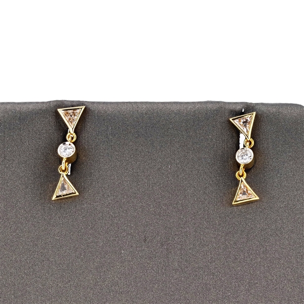 14K/18K Yellow Gold 0.33CT Diamond Earrings -PNR-