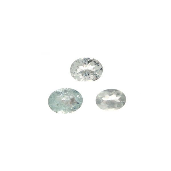 2.85CT Oval Cut Natural Aquamarine Parcel