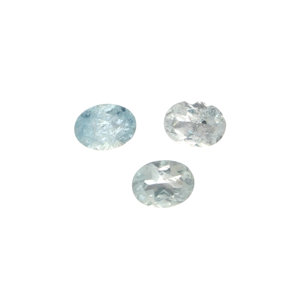 3.24CT Oval Cut Natural Aquamarine Parcel