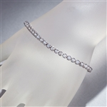 14KT White Gold, Custom Made 4.00CT Round Brilliant Cut Diamond Bracelet (VGN A-39) 