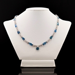  APP: $56,470 19.52ctw Aquamarine and 2.84ctw Diamond 14K White Gold Necklace (Vault_R45) 