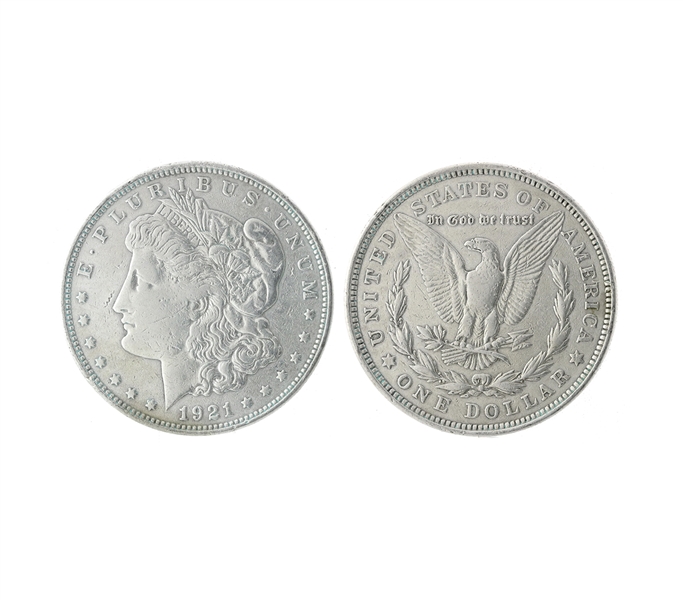 1921 U.S. Morgan Silver Dollar Coin