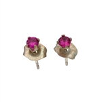 Sterling Silver Pink Topaz Earrings