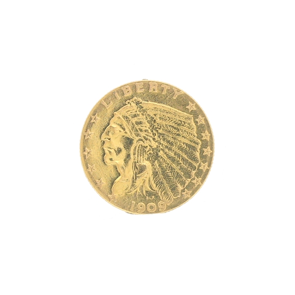 1909 $2.50 U.S. Indian Head Gold Coin