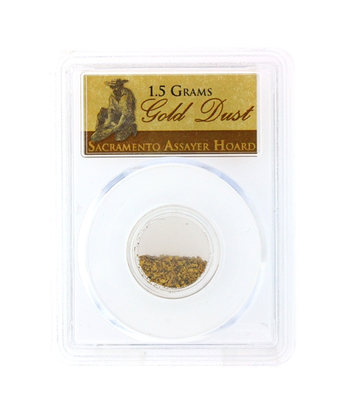 1.5 Grams Sacramento Assayer Hoard Gold Dust