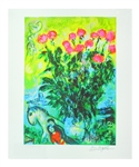 MARC CHAGALL Les Roses Mini Print 10in x 12in, with Certificate CXXV of CCLXXV