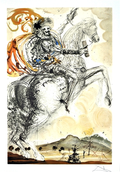 SALVADOR DALI El Cid Print, 31.5" x 22"