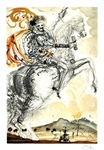 SALVADOR DALI El Cid Print, 31.5" x 22"