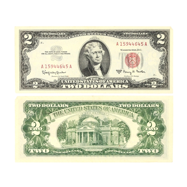 1953 $2.00 U.S. Red Seal Series Bill