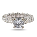  APP: $38,239 1.58ct G COLOR I1 CLARITY CENTER Diamond 14K White Gold Ring (4.78ctw Diamonds) (Vault_R45) 