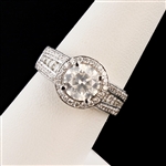  APP: $22,385 1.63ct SI3 CLARITY CENTER Diamond 18K White Gold Ring (2.79ctw Diamonds) EGL USA CERTIFIED (Vault_R45) 