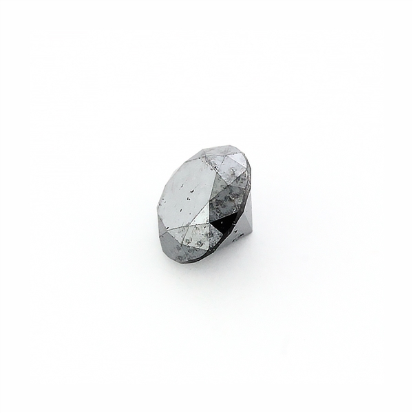 0.74CT Round Cut Black Diamond Gemstone