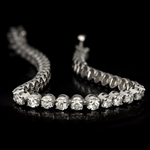 Amazing 5.00ct Diamond Bracelet Round Brilliant Cut Custom Set in 14kt White Gold (VGN A-40) 