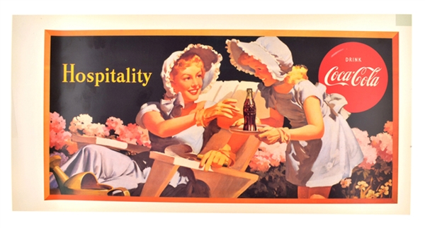 Collectable Coca Cola Advertising Poster (19" x 10") (Dimensions are Approximate)