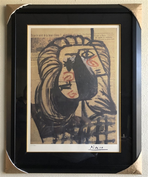 Pablo Picasso "Est ce le secret de la forme dAima?" Museum Framed & Matted Print