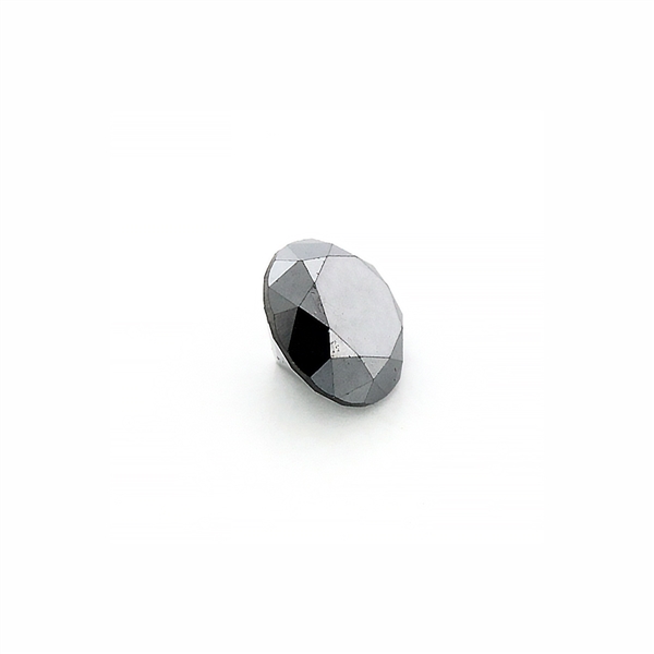 0.80CT Round Cut Black Diamond Gemstone