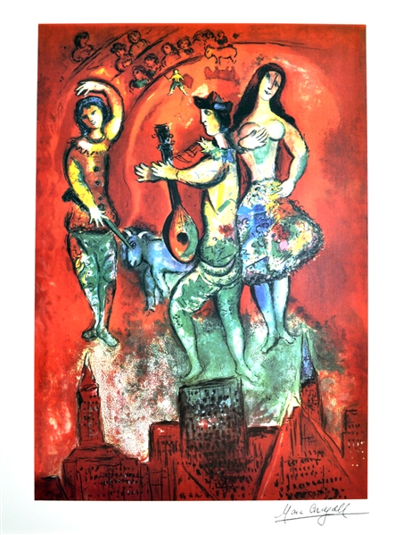 MARC CHAGALL Carmen Print, 30" x 22"