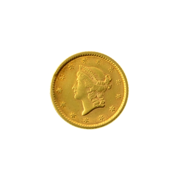 1853 $1 U.S. Liberty Head Gold Coin