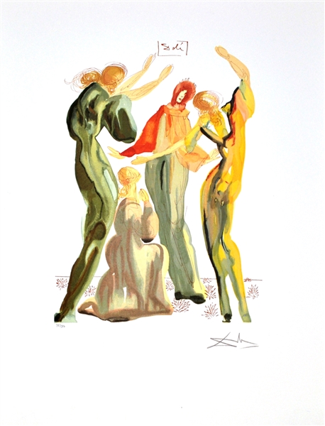 SALVADOR DALI La Danse Print, 25" x 19.5"