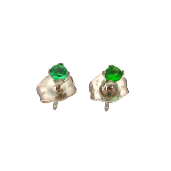 Sterling Silver Chrome Diopside Earrings